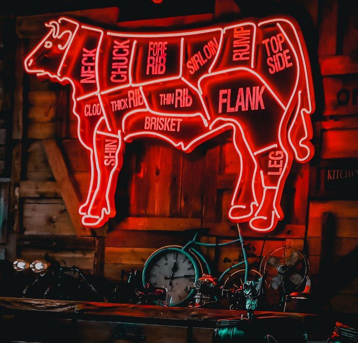 Insegna neon braceria